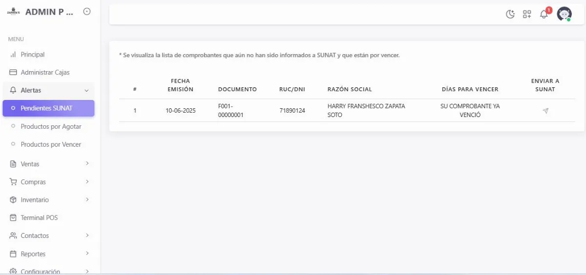 Sistema web de gestión comercial (ERP)