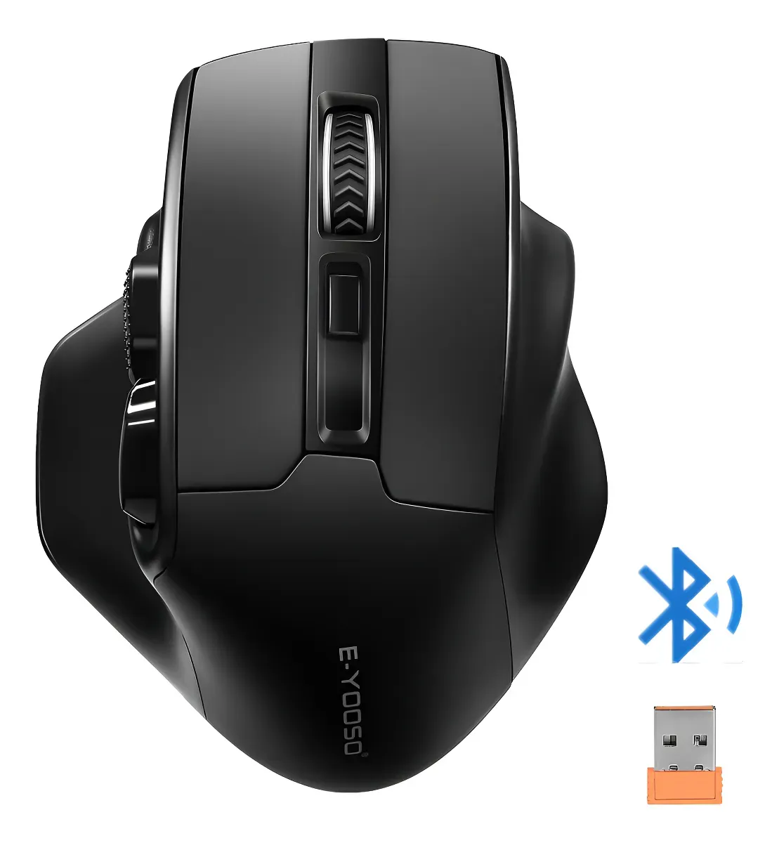 Mouse ergonómico Bluetooth + 2.4G E-YOOSO